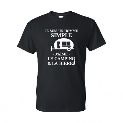 T-shirt ''Camping et bière" 